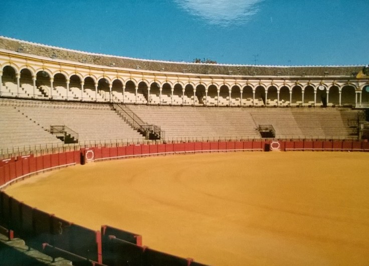 areena, Sevilla, härkätaistelu, Andalucía, Espanja