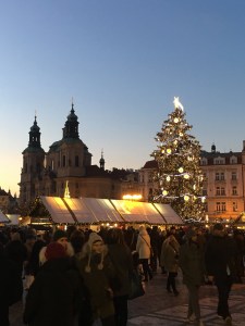 Vanhakaupunki, Staré mesto, Praha, joulutori, kirkot, kaupunkiloma, Pyhän Nikolauksen kirkko
