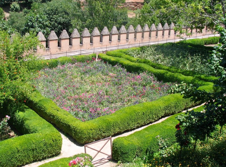 Kuninkaallinen puutarha, Alhambra, Granada, Espanja, Spain