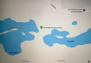 Iso-Melkutin, laavu, Loppi, järvi