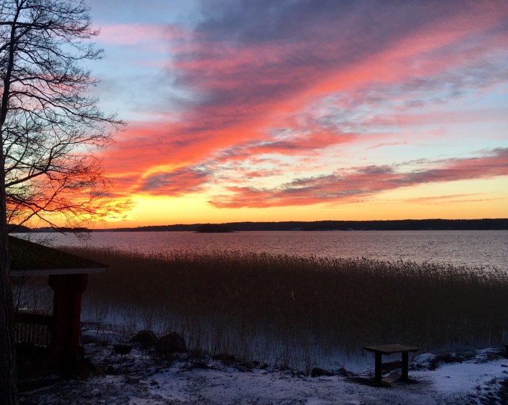 Ylöstalon tila, auringon lasku, Särkisalo, Salo, visit Salo, saaristo
