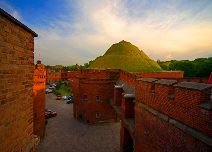 Kosciuszkovmound, krakova, Puola, kaupunkiluonto, muistomerkki